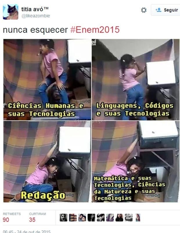 Perdendo a prova, mas não a piada: Confira os memes mais